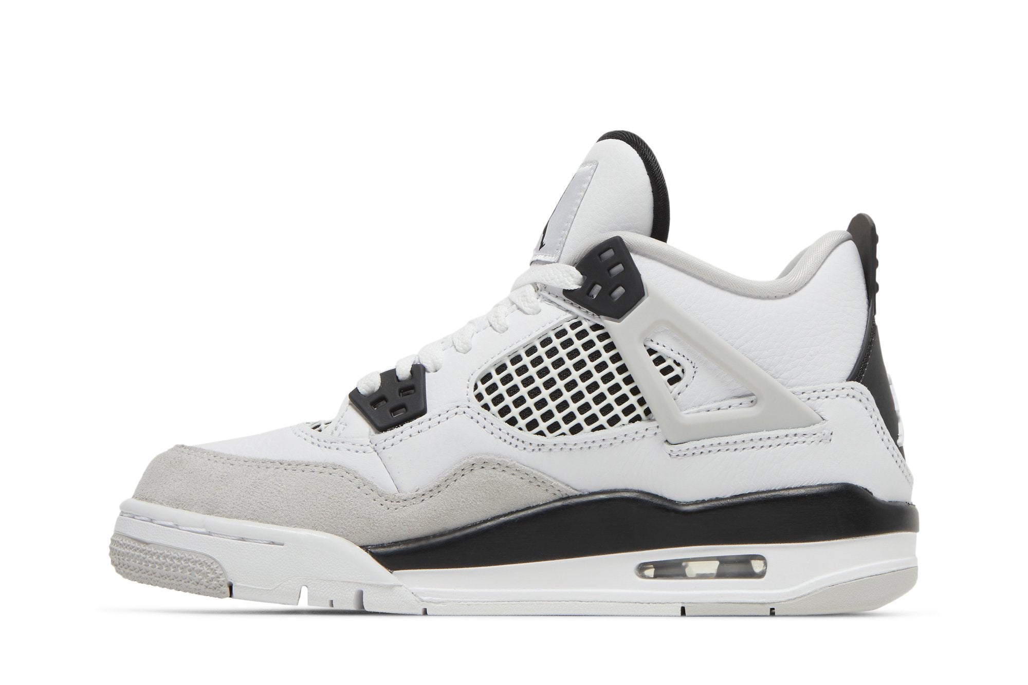 Tênis Air Jordan 4 Retro &quot;Military Black&quot; Branco - LK Sneakers - DH6927 - 111