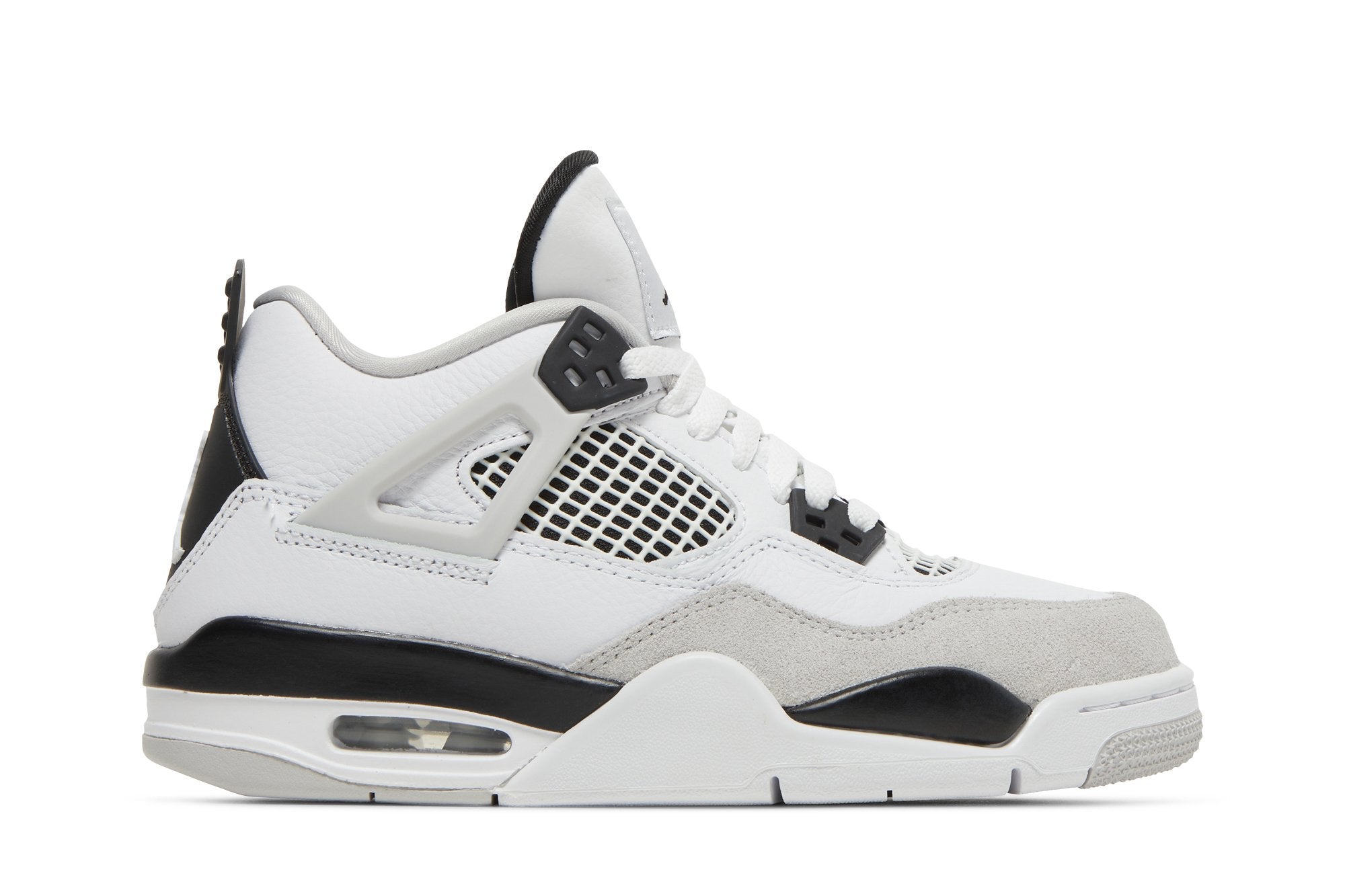 Tênis Air Jordan 4 Retro &quot;Military Black&quot; Branco - LK Sneakers - DH6927 - 111