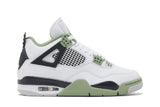 Jordan Nike Air Jordan 4 Seafoam Branco/Verde tênis original na LK Sneakers
