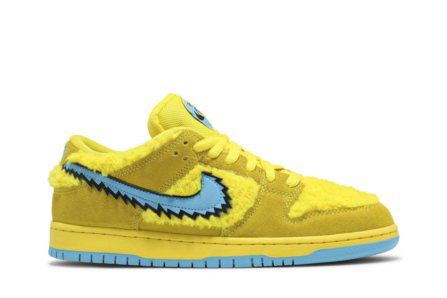 Nike Grateful Dead x Nike SB Dunk Low Yellow Bear tênis em amarelo original na LK Sneakers