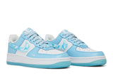Vista frontal do Nike Nike Air Force 1 Low Nail Art mostrando biqueira e costuras