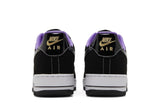 Vista superior do Nike Nike Air Force 1 Low World Champ Lakers mostrando abertura, lingueta e cadarços