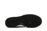 Vista traseira do Nike Nike Dunk Low Black Paisley mostrando calcanheira e detalhes do solado