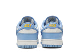 Vista superior do Nike Nike Dunk Low Coast mostrando abertura, lingueta e cadarços