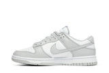 Vista lateral do Nike Nike Dunk Low Grey mostrando design do cabedal e logo da marca