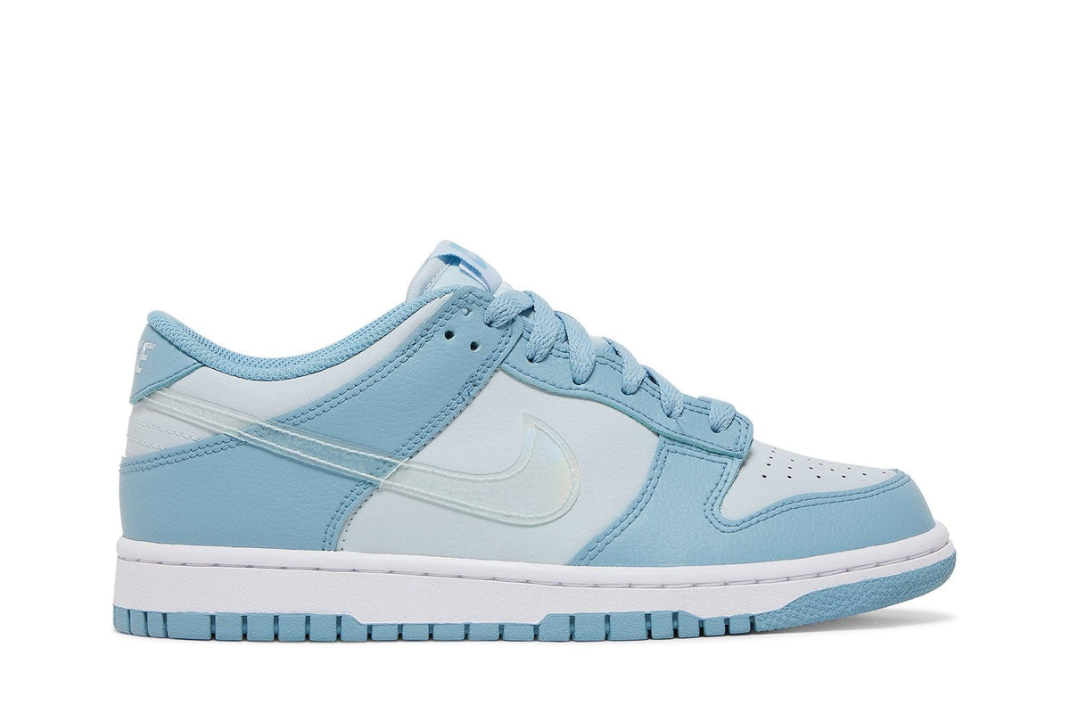 Tênis Nike Dunk Low Blue Clear Swoosh Azul