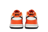 Vista superior do Nike Nike Dunk Low GS Halloween (2022) mostrando abertura, lingueta e cadarços