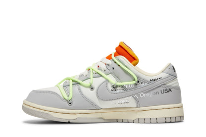 Tênis Nike Dunk Low x Off White &quot;Lot 43&quot; Cinza - Nike - DM1602 - 128 - 1