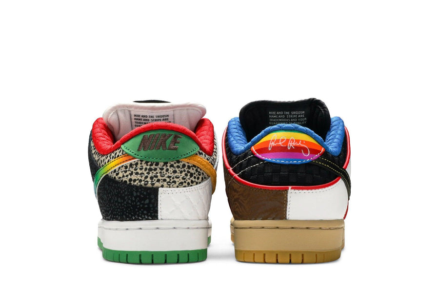 Vista superior do Nike Nike SB Dunk Low What The P-Rod Colorido mostrando abertura, lingueta e cadarços