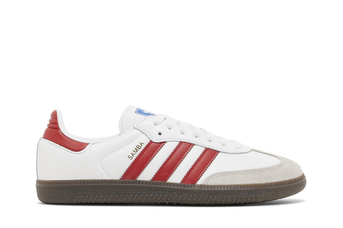 Tênis Adidas Samba OG White Scarlet Branco