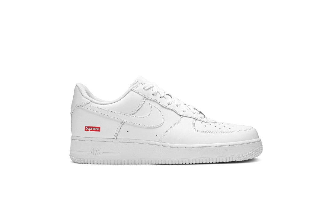 Tênis Supreme x Nike Air Force 1 Low Box Logo White Branco - LK Sneakers