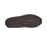 Vista traseira do Nike Travis Scott x Nike Air Max 1 Cactus Brown mostrando calcanheira e detalhes do solado