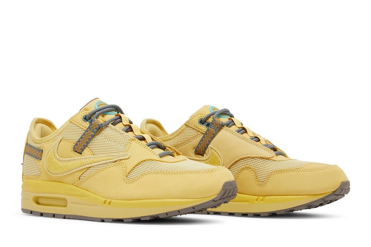 Tênis Travis Scott x Nike Air Max 1 Cactus Gold Amarelo | LK Sneakers