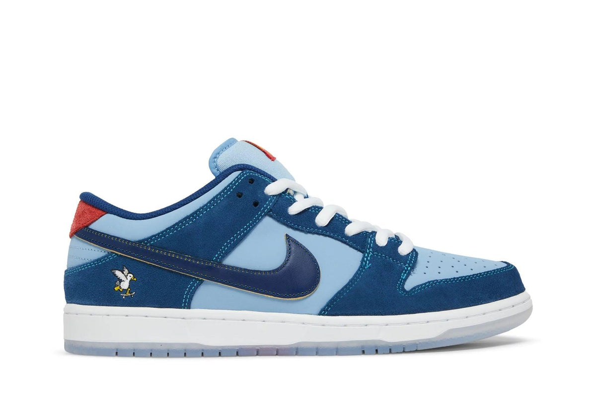 Tênis Why So Sad? x Nike SB Dunk Low The Predatory Bird Azul