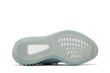 Vista traseira do Yeezy Yeezy Boost 350 V2 Salt mostrando calcanheira e detalhes do solado