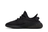 Vista lateral do Yeezy Yeezy Boost 350 V2 Onyx mostrando design do cabedal e logo da marca