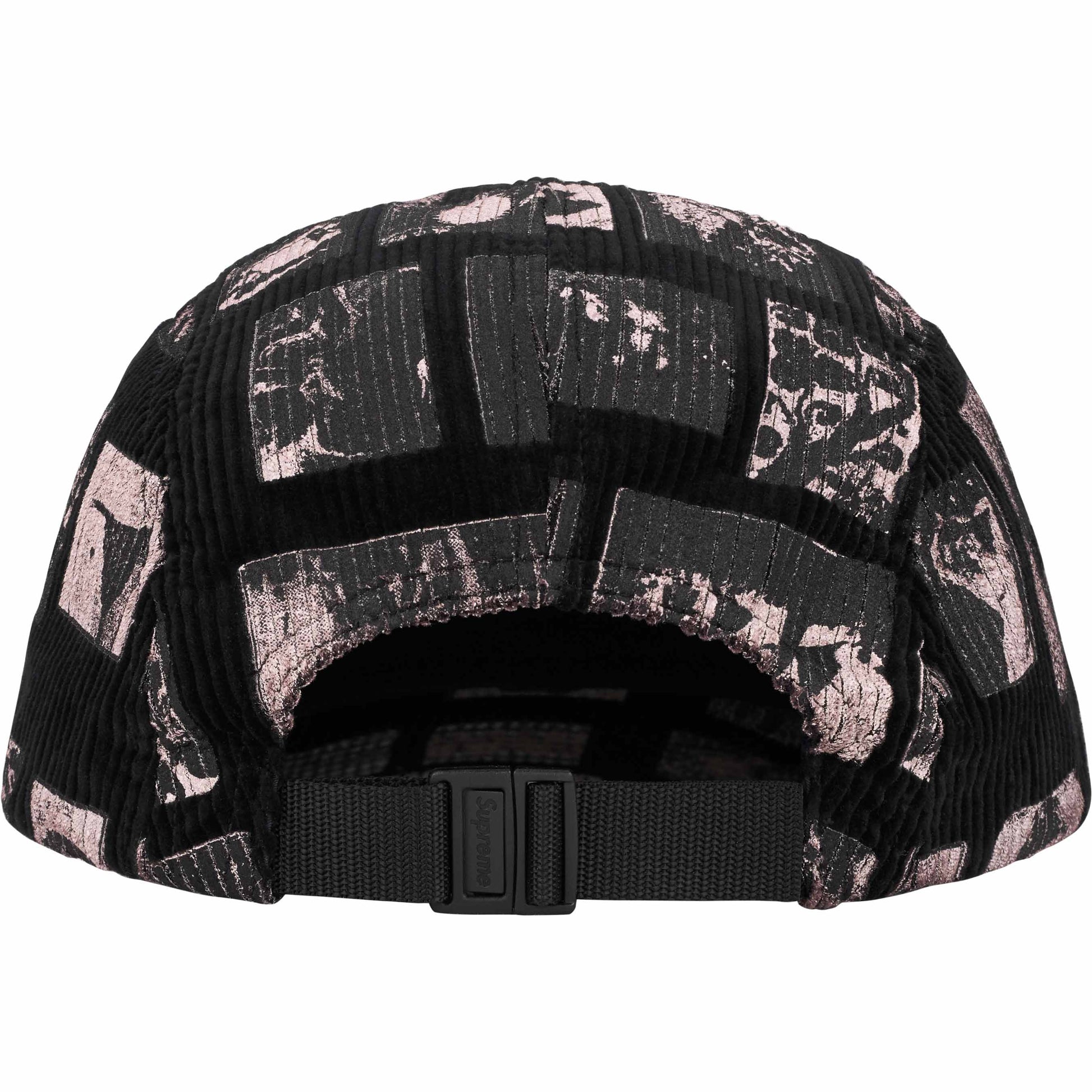 Boné Supreme x Weirdo Dave "Corduroy Camp Cap" Preto - LK Sneakers - 
